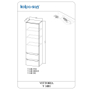 Kolpa VITTORIA Schrank mit Tür und Schubladen V 1481 WH