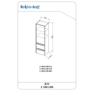 Kolpa JOY Schrank mit Tür und Schubladen  J 1481/450 BO