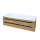 Kolpa MALAYA Schrank mit Doppelwaschbecken OUM 140 NATUR OAK