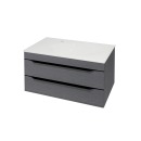 Kolpa MALAYA Schrank mit Waschbecken OUM 80 DARK GRAY