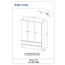 Kolpa MALAYA Schrank mit Tür und Schubladen M...