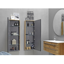 Kolpa MALAYA Schrank mit Spiegeltür M 1302/15 DARK GRAY