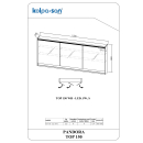 Kolpa PANDORA Spiegelschrank mit LED-Leuchte TOP 150 WH -...
