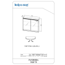 Kolpa PANDORA Spiegelschrank mit LED-Leuchte TOP 75 WH -...