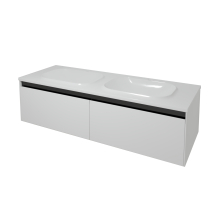 Kolpa PANDORA Schrank mit Doppelwaschbecken OUP 150 WH