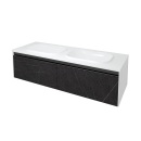Kolpa PANDORA Schrank mit Doppelwaschbecken OUP 150 BLACK...