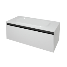 Kolpa PANDORA Schrank mit Waschbecken OUP 110 WH