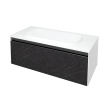 Kolpa PANDORA Schrank mit Waschbecken OUP 110 BLACK STONE