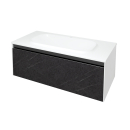Kolpa PANDORA Schrank mit Waschbecken OUP 110 BLACK STONE