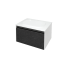 Kolpa PANDORA Schrank mit Waschbecken OUP 75 BLACK STONE