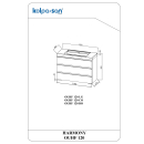 Kolpa HARMONY Schrank mit Waschbecken (stehend auf...