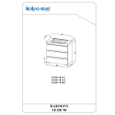 Kolpa HARMONY Schrank mit Waschbecken (stehend auf...