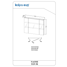 Kolpa NAOMI Spiegelschrank TON 90 DC