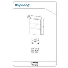 Kolpa NAOMI Spiegelschrank TON 50 DC