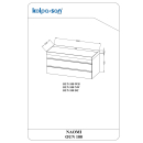 Kolpa NAOMI Schrank mit Waschbecken OUN 100 DC