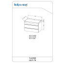 Kolpa NAOMI Schrank mit Waschbecken OUN 70 NW