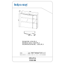Kolpa OXANA Spiegelschrank mit LED-Leuchte TOO 80 WH -...
