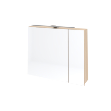 Kolpa OXANA Spiegelschrank mit LED-Leuchte TOO 80 ACACIA LIGHT - LED, SW, S