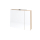 Kolpa OXANA Spiegelschrank mit LED-Leuchte TOO 80 ACACIA LIGHT - LED, SW, S