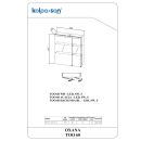 Kolpa OXANA Spiegelschrank mit LED-Leuchte TOO 60 ACACIA...