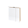 Kolpa OXANA Spiegelschrank mit LED-Leuchte TOO 60 ACACIA LIGHT - LED, SW, S