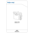 Kolpa KIKI Schrank mit Waschbecken  OUK 60 L WH
