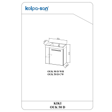 Kolpa KIKI Schrank mit Waschbecken  OUK 50 D WH
