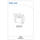 Kolpa KIKI Schrank mit Waschbecken  OUK 60 D CW