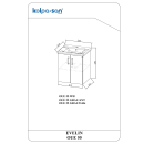 Kolpa EVELIN Schrank mit Waschbecken OUE 55 WH