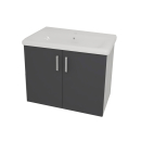 Kolpa EVELIN Schrank mit Waschbecken OUE 80 GRAY/ANT