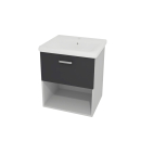 Kolpa EVELIN Schrank mit Waschbecken OUE 55 II GRAY/ANT