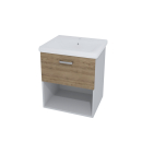 Kolpa EVELIN Schrank mit Waschbecken OUE 55 II GRAY/OAK
