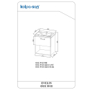 Kolpa EVELIN Schrank mit Waschbecken OUE 55 II GRAY/OAK
