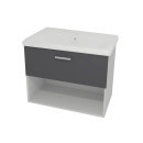 Kolpa EVELIN Schrank mit Waschbecken OUE 80 II GRAY/ANT
