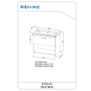Kolpa EVELIN Schrank mit Waschbecken OUE 80 II GRAY/ANT