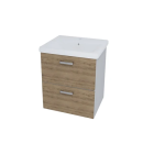 Kolpa EVELIN Schrank mit Waschbecken OUE 55 II/2 GRAY/OAK