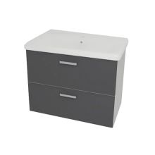 Kolpa EVELIN Schrank mit Waschbecken OUE 80 II/2 GRAY/ANT
