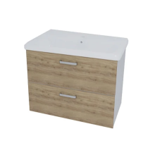 Kolpa EVELIN Schrank mit Waschbecken OUE 80 II/2 GRAY/OAK