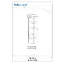 Kolpa BELLA Schrank mit Tür  B 1572/370 WH