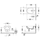 Duravit Wand- Bidet DuraStyle Basic mit Überlauf, 1...