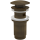 alcadrain Ablaufventil für die Waschbecken CLICK/CLACK 5/4" Ganzmetal mit Überlauf, großer Stopfen, Bronze-Antic