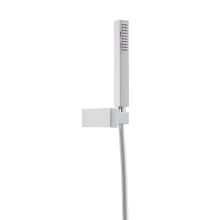 Herzbach LIVING SPA Wannenset Halter eckig Kunststoff-Stabhandbrause 1250mm Chrom