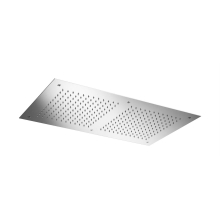Herzbach LIVING SPA LED Deckeneinbau-Brause 700x380mm Doppelregen poliert