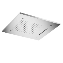 Herzbach LIVING SPA LED Deckeneinbau-Brause 500x500mm Regen/Spray/Schwall poliert