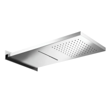 Herzbach LIVING SPA Wand-Regenbrause 592x270mm Regen/Schwall poliert