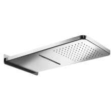 Herzbach LIVING SPA Wand-Regenbrause soft 593x270mm Regen/Schwall poliert