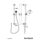 Herzbach LIVING SPA Retro Wandstangenset 600mm Bronze
