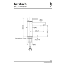 Herzbach DESIGN iX WT-Einlochbatterie M-Size ohne Ablauf...