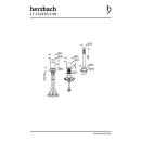 Herzbach DESIGN iX Dreiloch Wannenarmatur Edelstahl