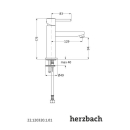 Herzbach NANO Waschtisch-Einlochbatterie M-Size ohne...